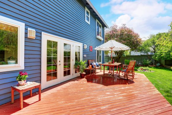 Blue Siding Installation in Parker